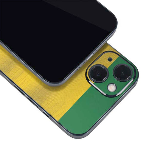 Brazil Soccer Flag iPhone 14 Plus Skin
